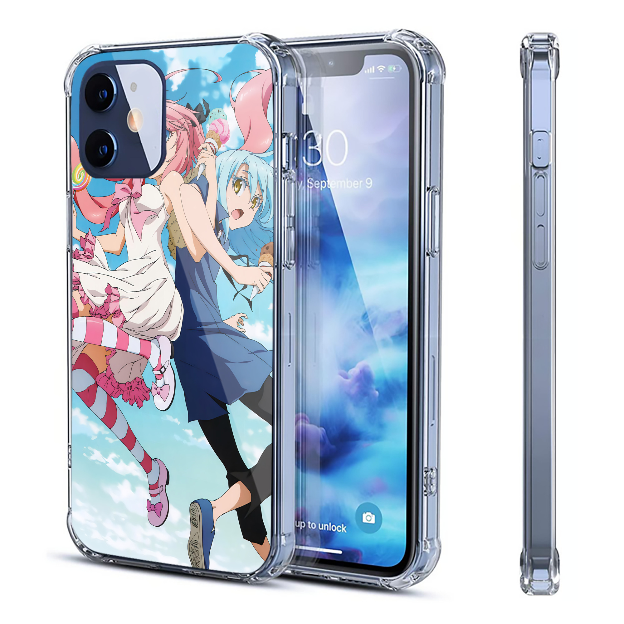 （画像用） 転スラ Regarding Reincarnated to Slime 【iPhone 12シリーズ対応】透明スマホケース（クリアソフトケース）